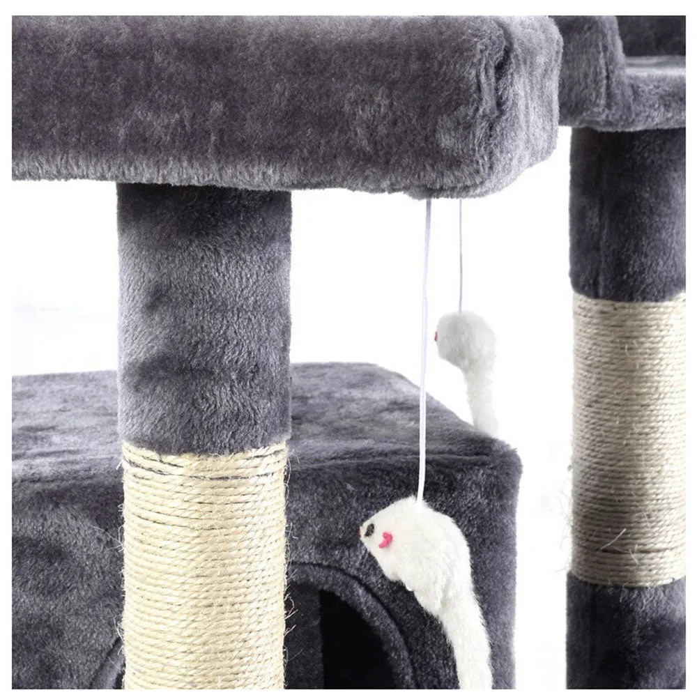 170cm Cat Tree | Scratching Post | Multi-Level Cat Tower | Grey