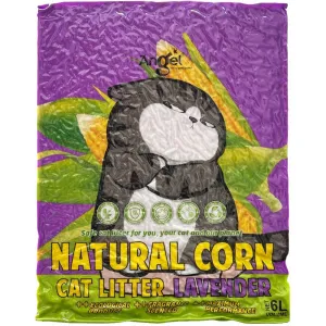 2 FOR $15: Angel Natural Corn Lavender Cat Litter 6L