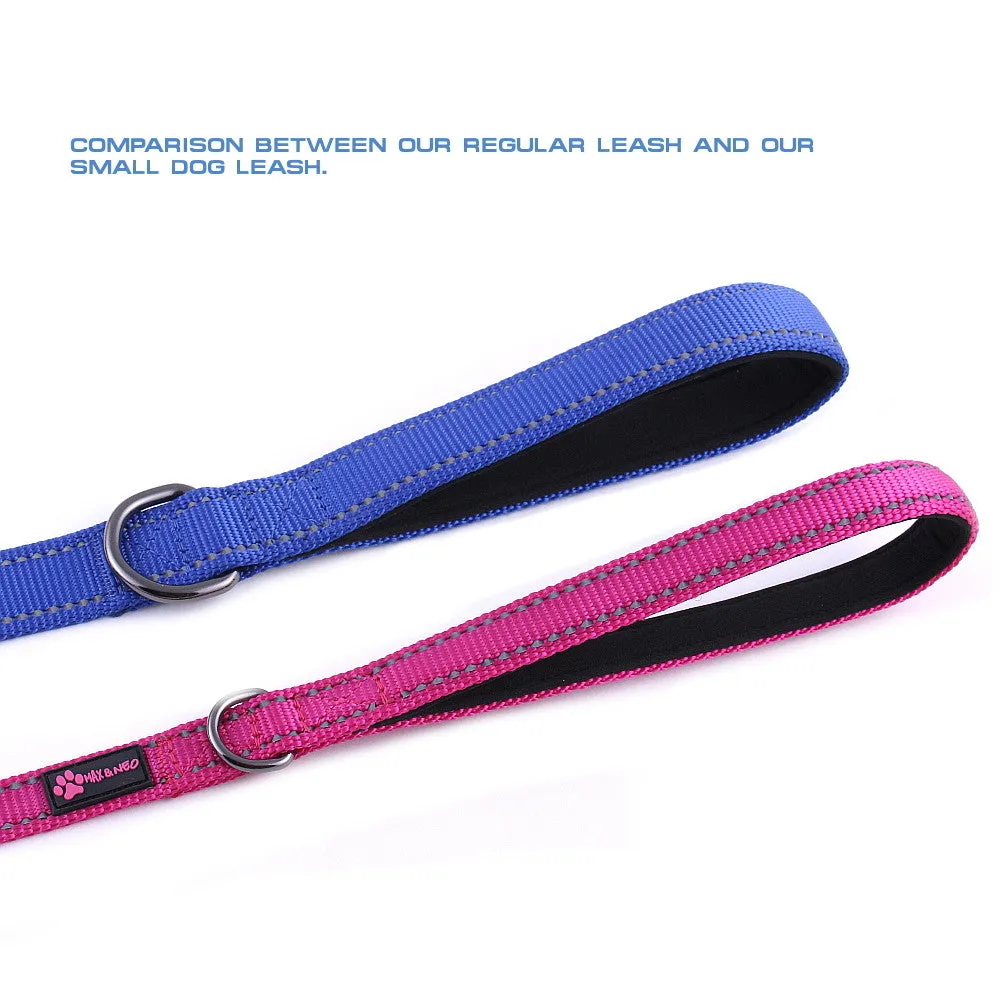 6 FT x 5/8" Wide Small Dog Nylon Reflective Dog Leash