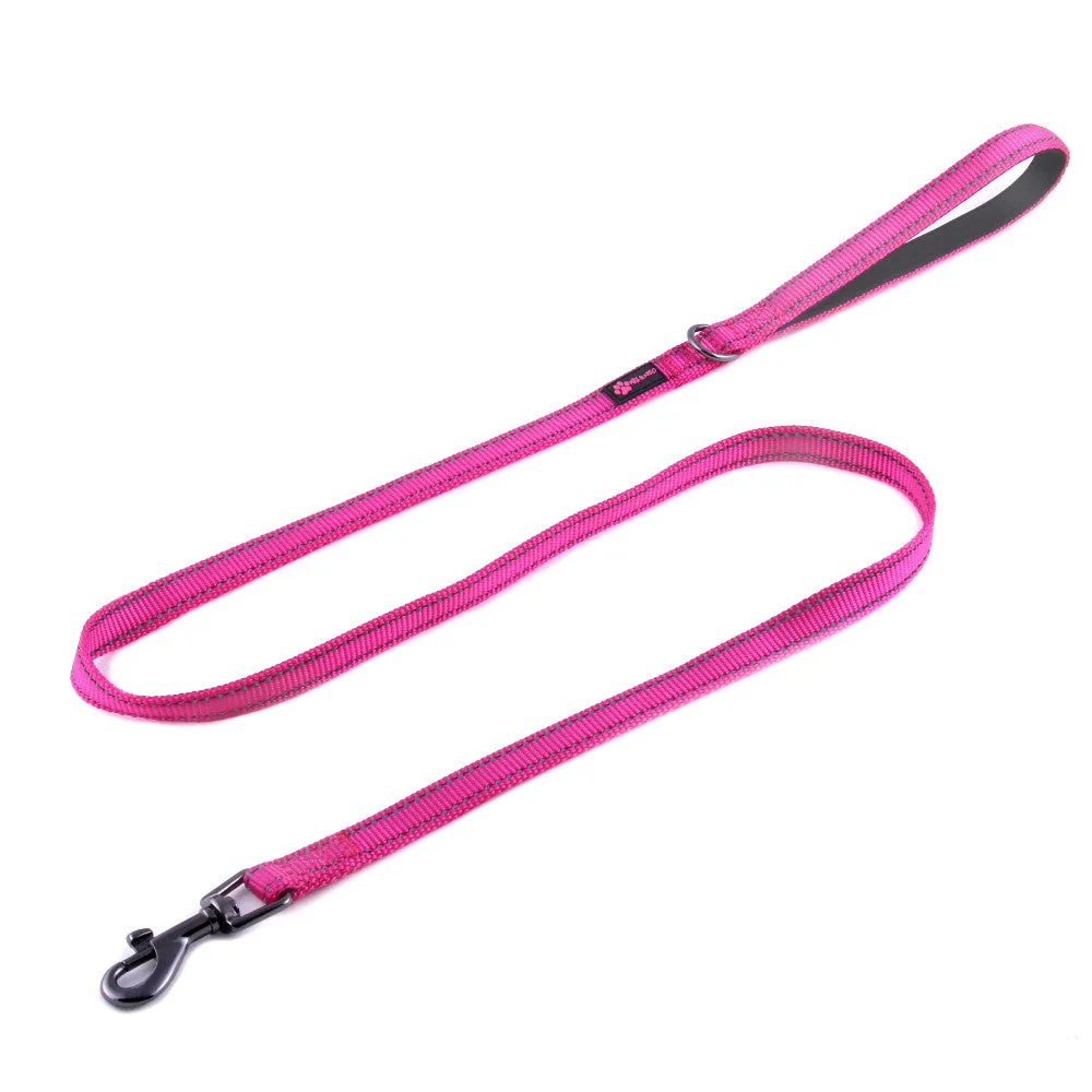 6 FT x 5/8" Wide Small Dog Nylon Reflective Dog Leash