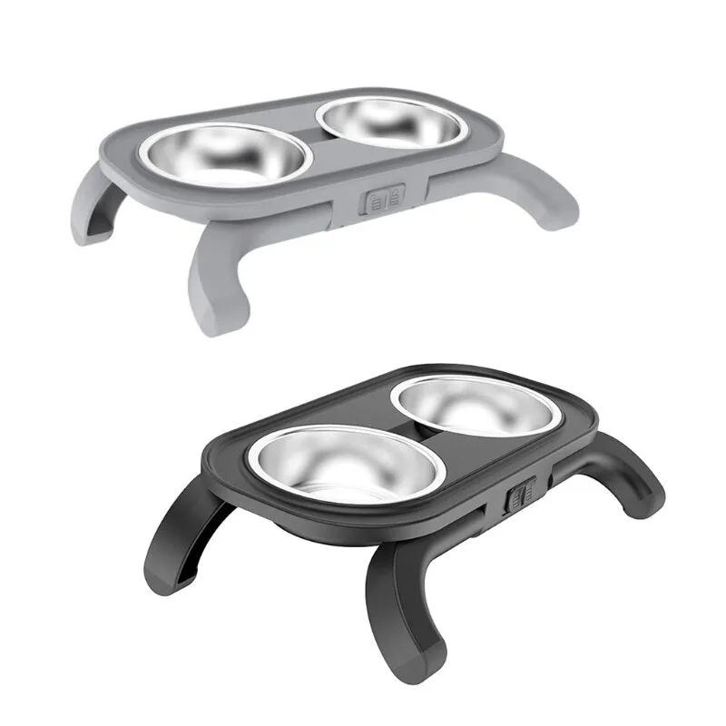 Adjustable Elevated Pet Food Bowl