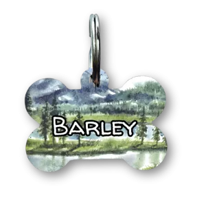 Beyond The Trees Bone Dog Tag