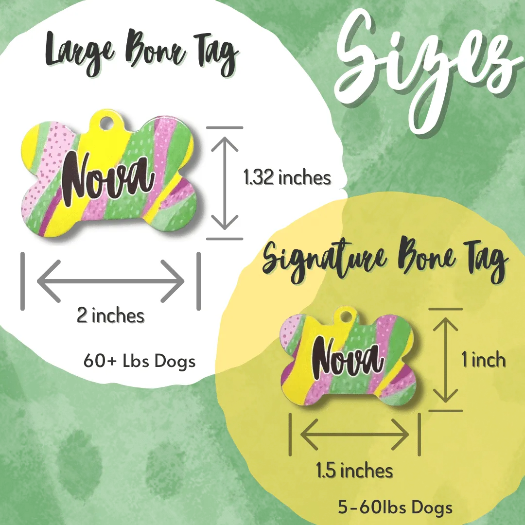 Beyond The Trees Bone Dog Tag