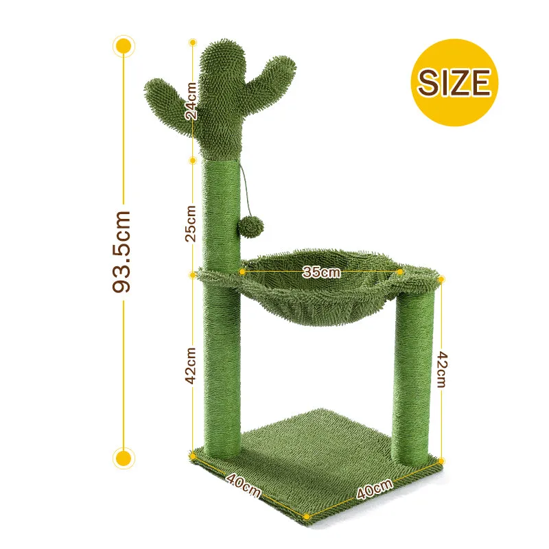 Cactus Cat Tower - Cute Cactus Cat Tree Scratching Post