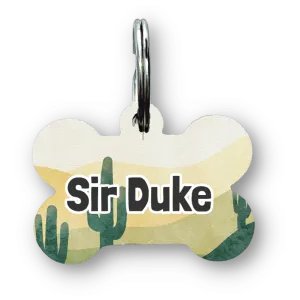 Cactus Drive Bone Dog Tag
