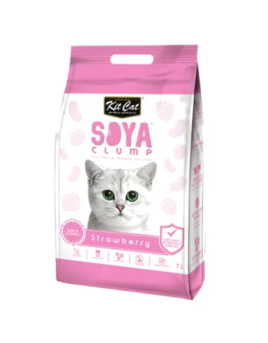 [CAT LITTER SALE] Kit Cat Soya Clump Cat Litter 7L (Strawberry)
