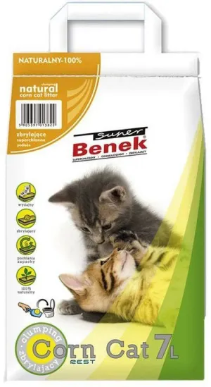 Certech Super Benek Corn Cat - Cat Corn Litter Clumping 7L