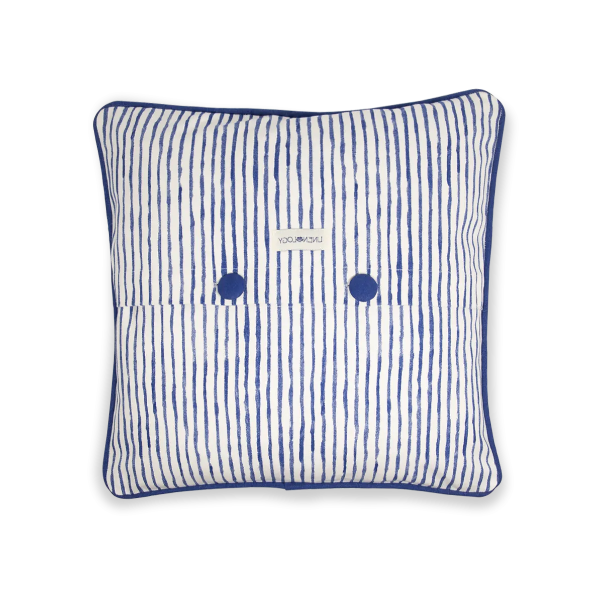 Cushion Cover - India Ink - Egg Shell