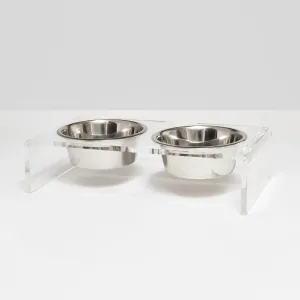 ELEVATED PET FEEDER 1 QUART (CLEAR)