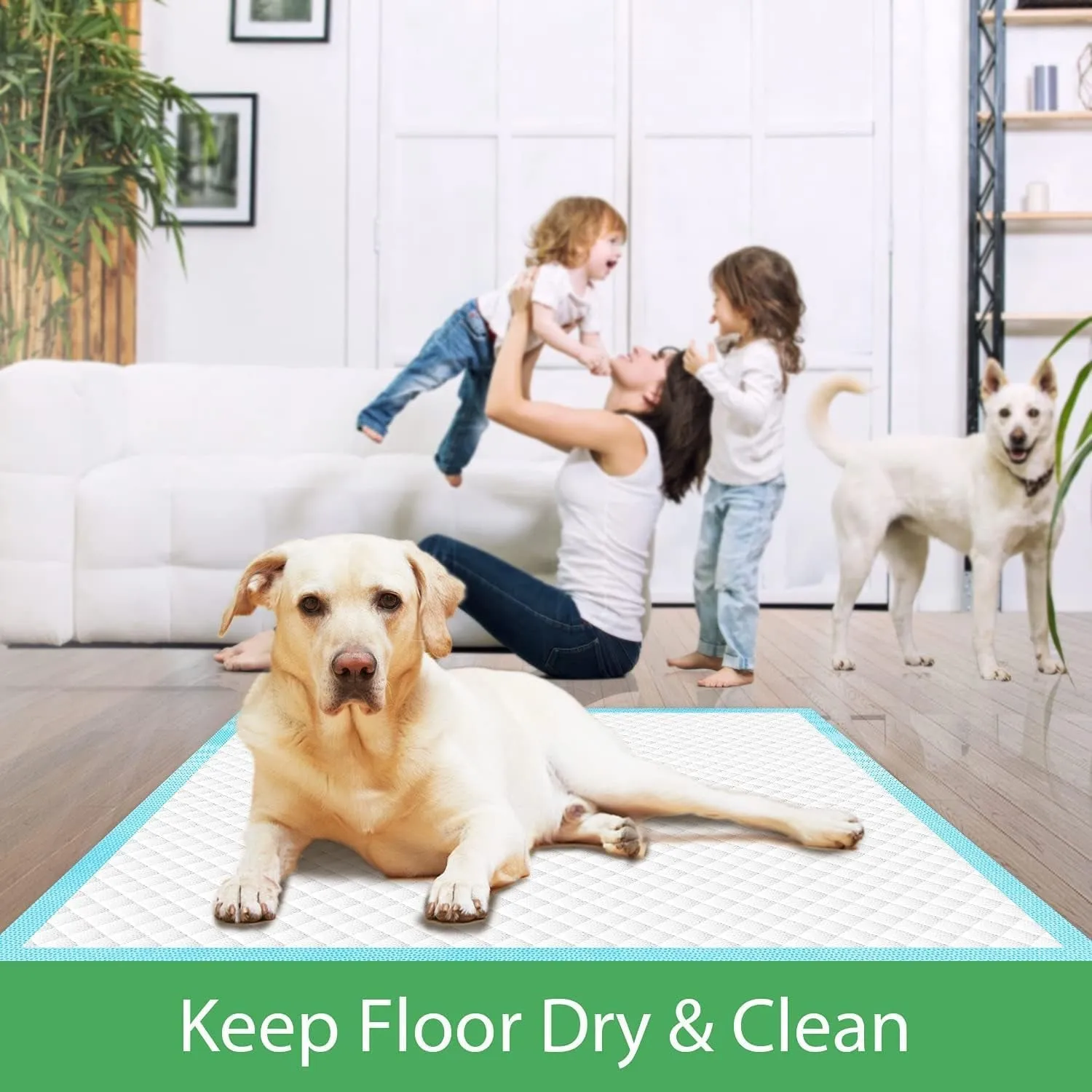 Extra Large Dog Pee Pads 28"X34", 30 Count Thicker Puppy Pads XL, Super Absorbent Pee Pads for Dogs, Disposable Dog Training Pads for Doggies, Cats, Rabbits, Pups, Leak-Proof Pet Potty Pads