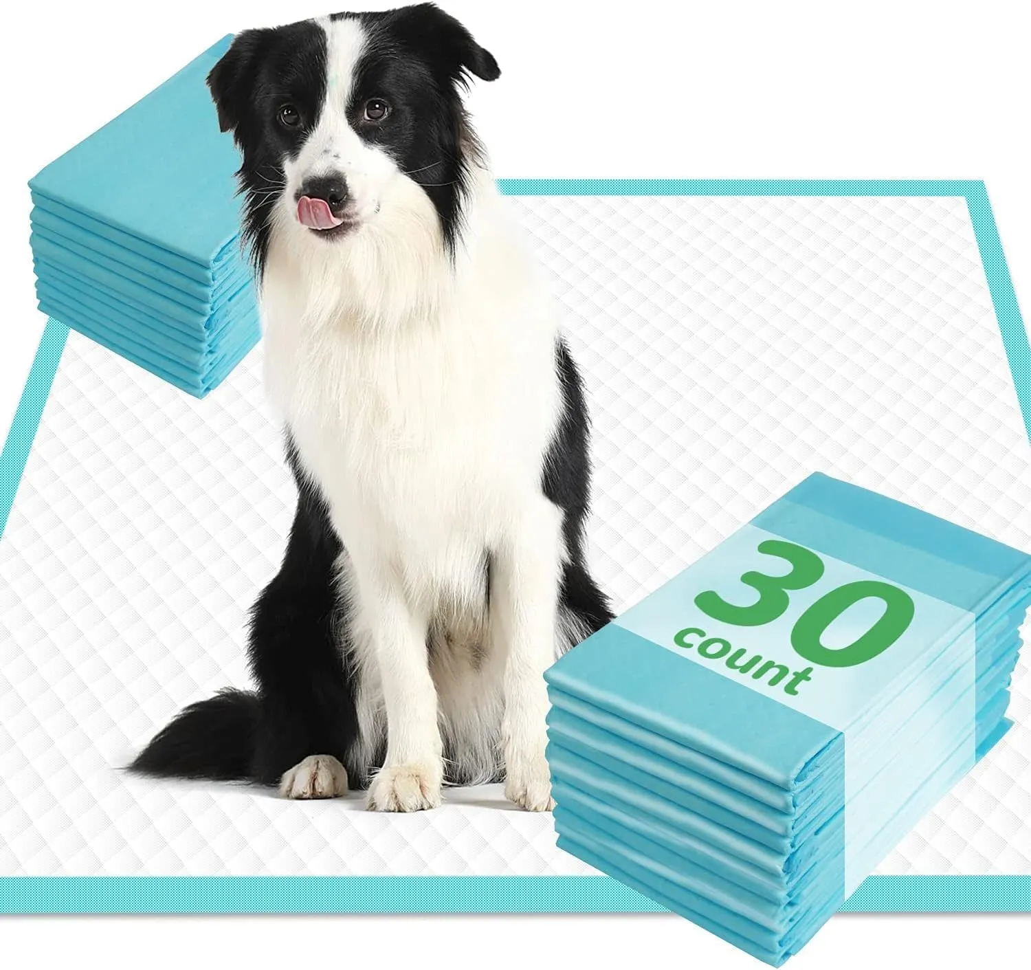 Extra Large Dog Pee Pads 28"X34", 30 Count Thicker Puppy Pads XL, Super Absorbent Pee Pads for Dogs, Disposable Dog Training Pads for Doggies, Cats, Rabbits, Pups, Leak-Proof Pet Potty Pads