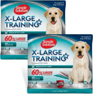 Extra Large Pee Pads for Dogs, XL Puppy Potty Training Pee Pad, 6 Layers Thick, Instashield Absorbent, Attracts Dogs, Leak Proof, Odor Neutralizing, Disposable, XLARGE 28"X30", 100Ct