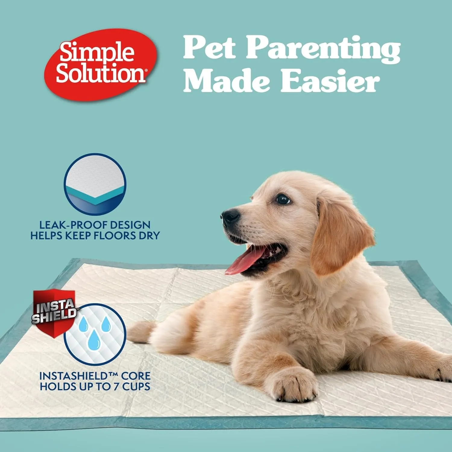 Extra Large Pee Pads for Dogs, XL Puppy Potty Training Pee Pad, 6 Layers Thick, Instashield Absorbent, Attracts Dogs, Leak Proof, Odor Neutralizing, Disposable, XLARGE 28"X30", 100Ct
