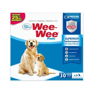 Four Paws Wee Wee Absorbent Pads for Dogs Standard - 30 Count