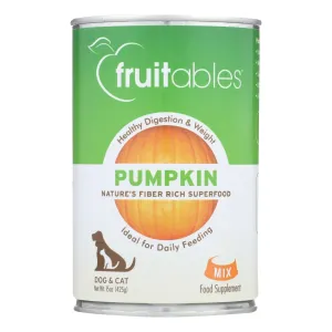 Fruitables Pumpkin Pet Puree - 15 Oz. Can (12-Pack)