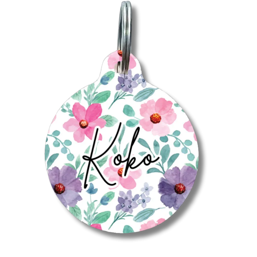 Garden Gate Circle Pet Tag