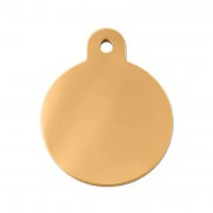 ID Tag - Large Brass Circle