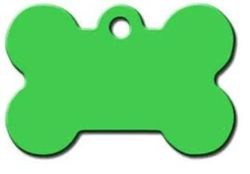 ID Tag - Large Green Bone