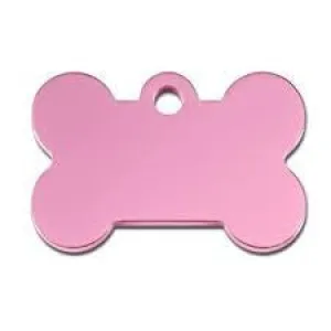 ID Tag - Large Pink Bone