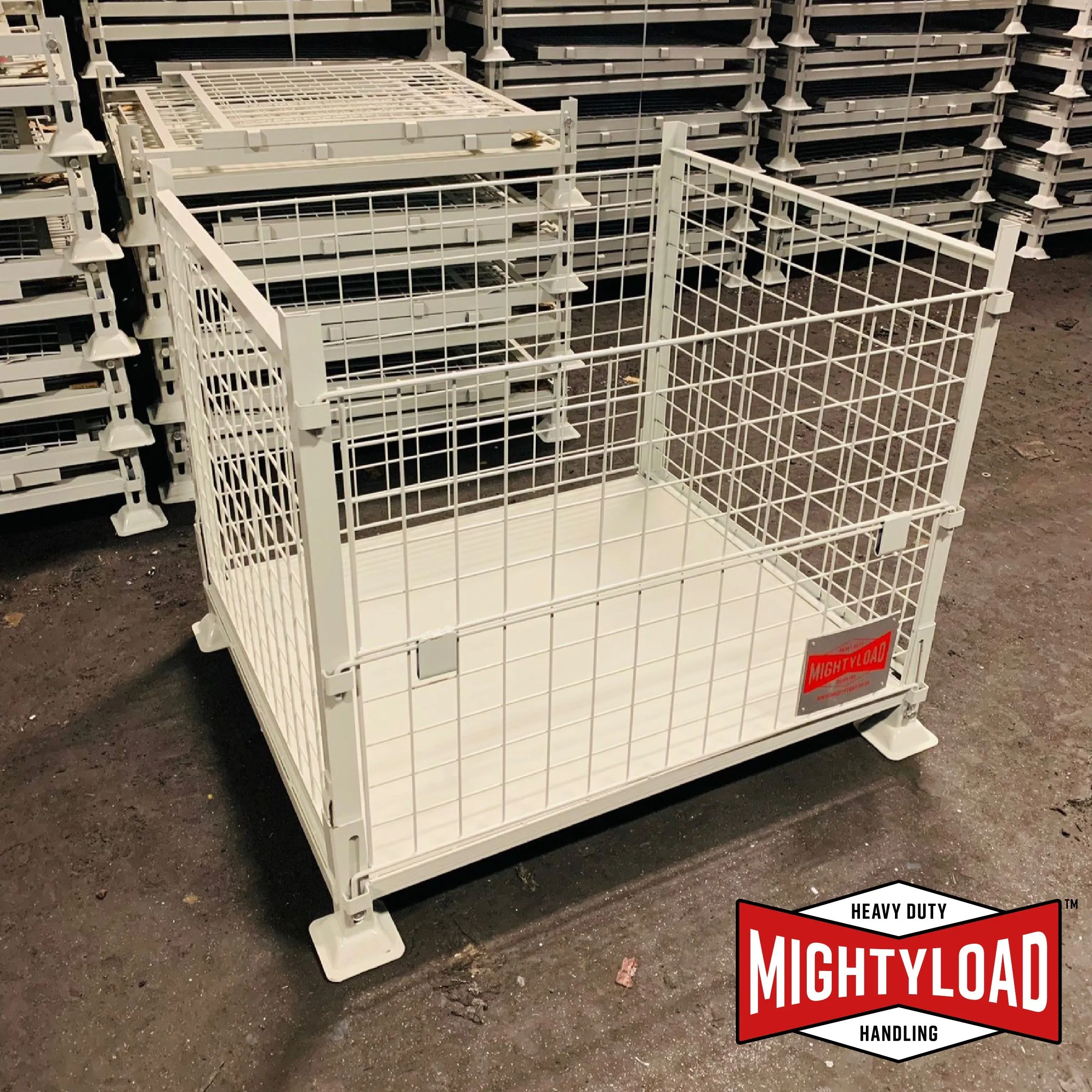 Large Collapsible Wire Mesh Pallet Cage/Gitterbox BUNDLE DEAL