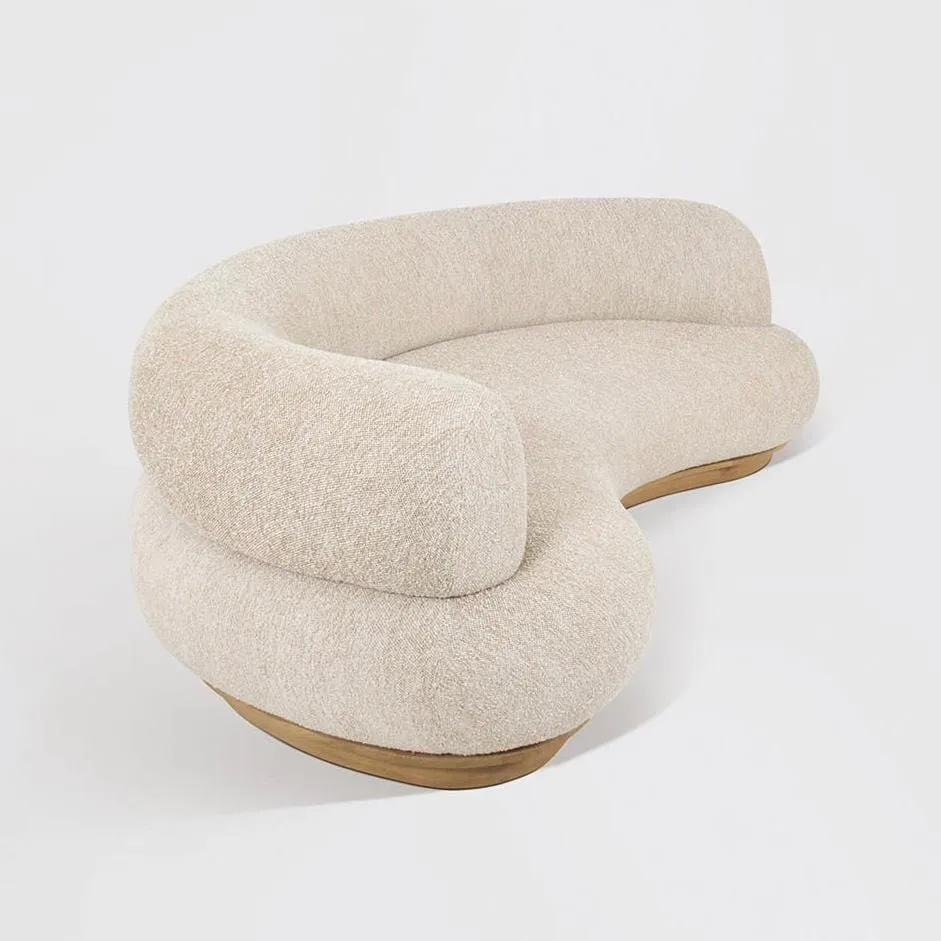 Lucifer Boucle Curve Sofa