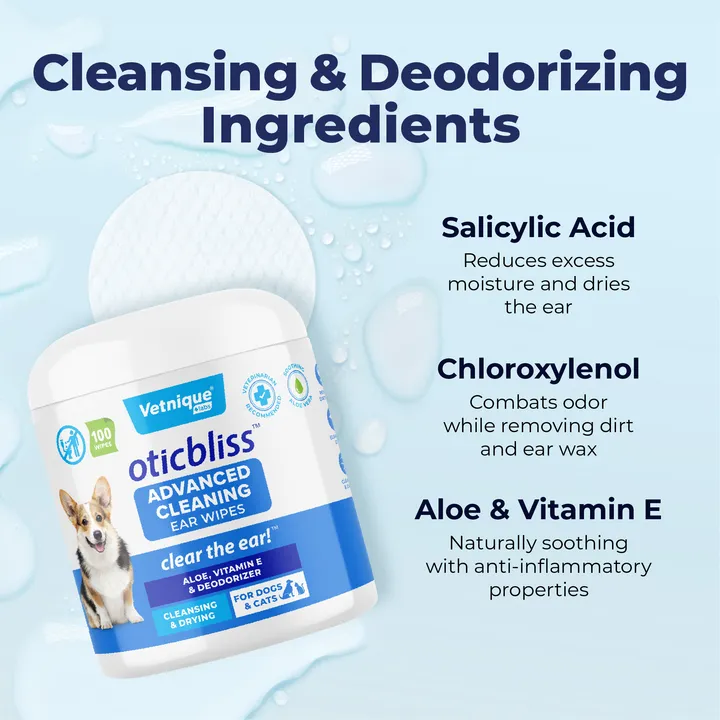 Oticbliss™ Advanced Cleaning Ear Wipes - VetPass Free Sample