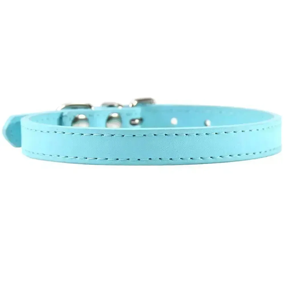 Personalized Leather Cat Collar