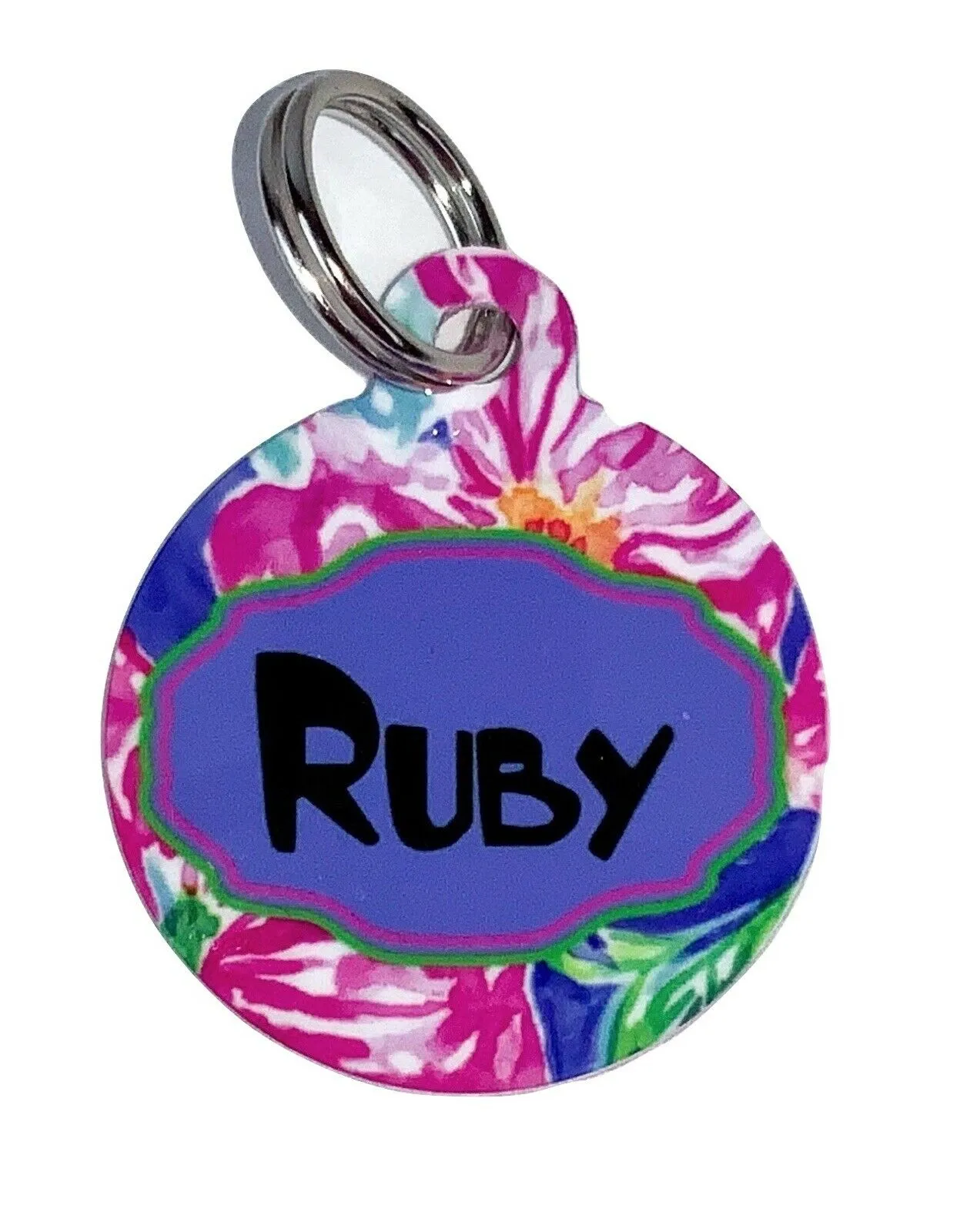 Pet ID Tag Bengals Personalized Custom Double Sided Pet Tag w/name & number Petcollarshandmade