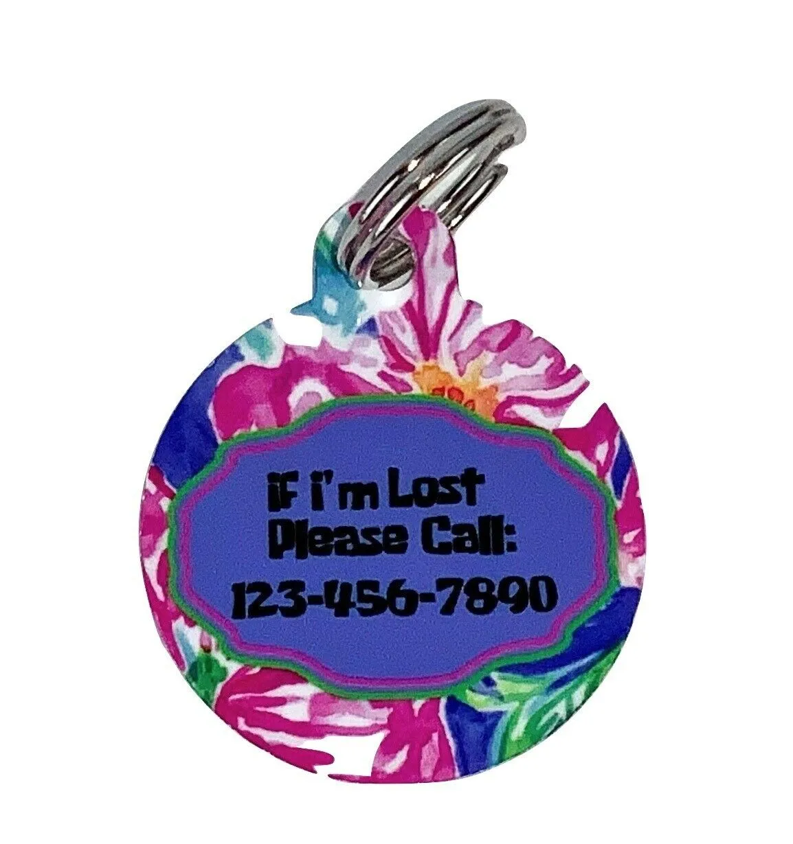 Pet ID Tag Bengals Personalized Custom Double Sided Pet Tag w/name & number Petcollarshandmade