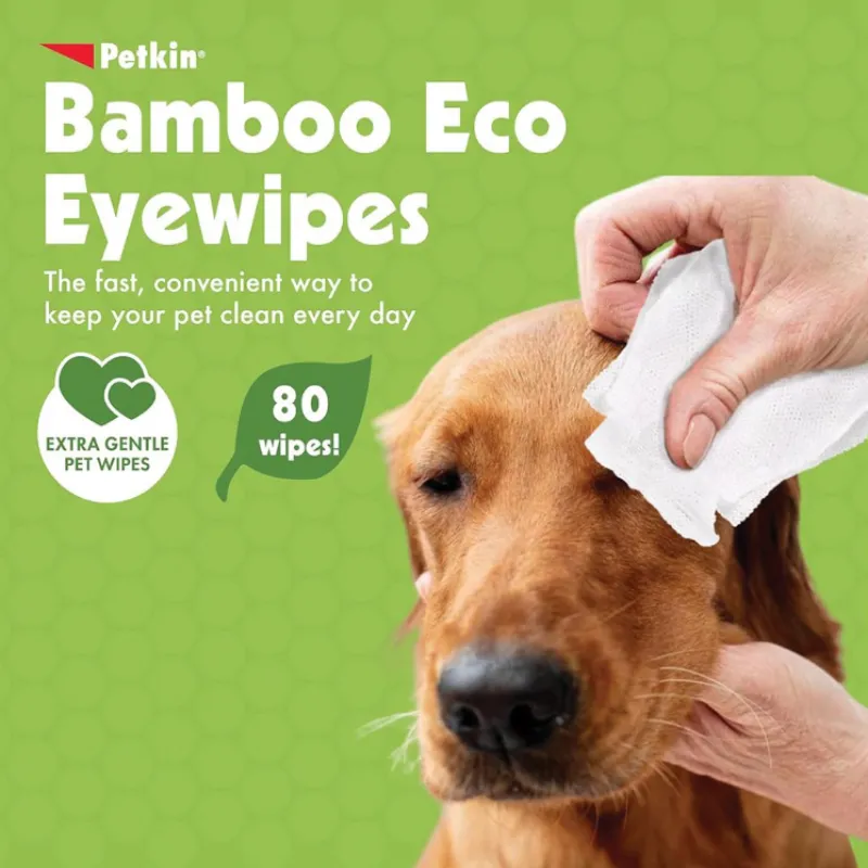 Petkin BAMBOO ECO EYE WIPES 80pk
