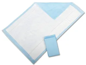 Protection Plus Disposable Underpads, Blue, Standard, 36" X 23", 150 Count