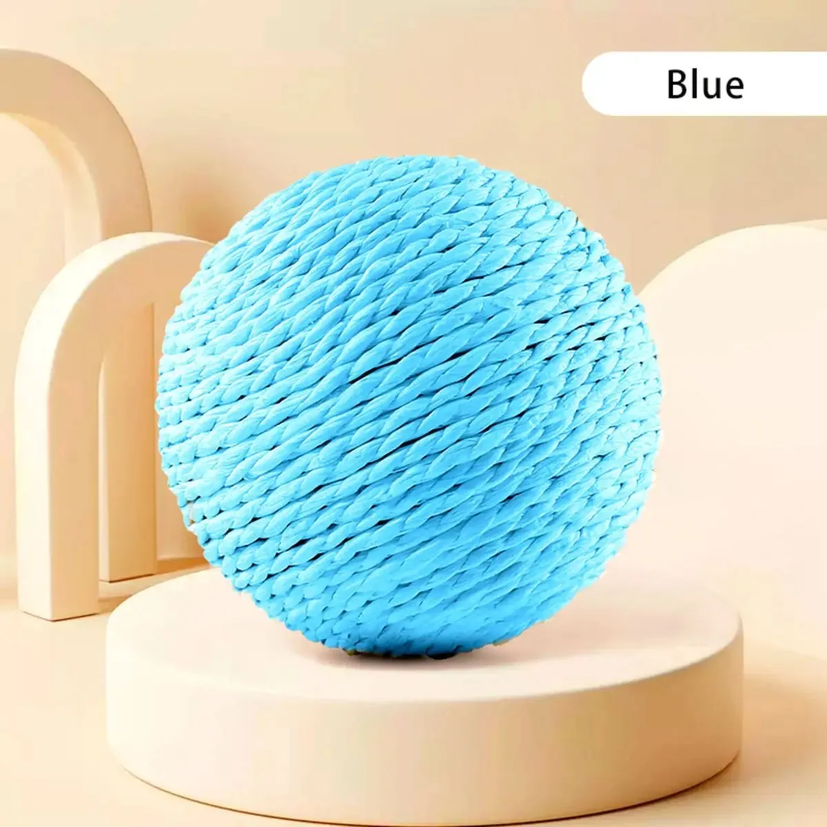 Sisal Cat Scratching Ball Toy – Interactive Kitten Teeth Cleaning Sounding Toy