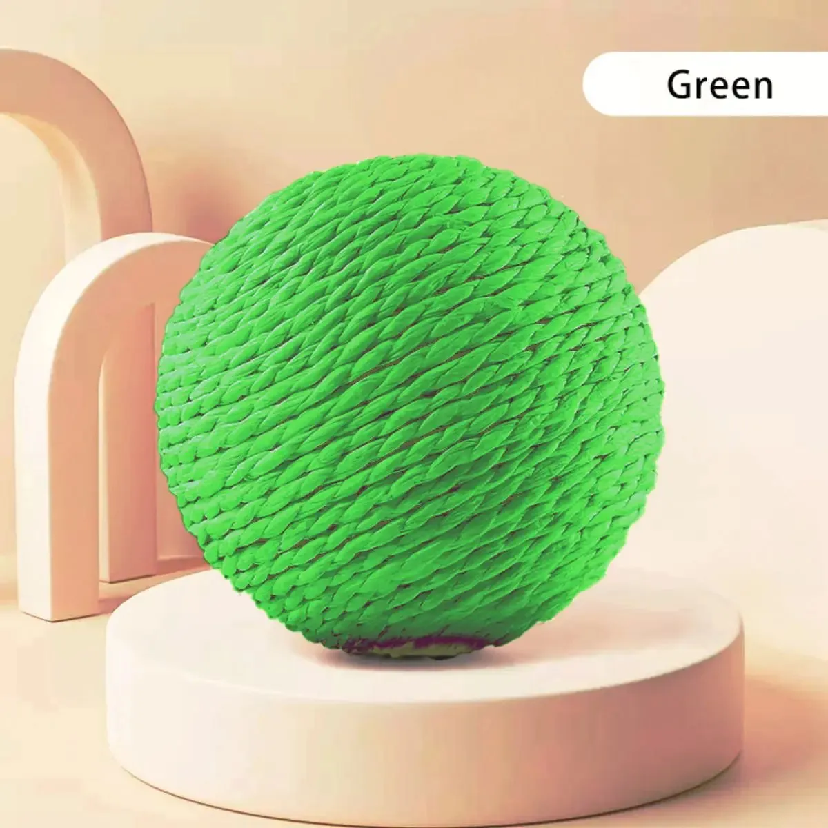 Sisal Cat Scratching Ball Toy – Interactive Kitten Teeth Cleaning Sounding Toy