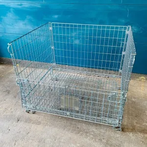 Stackable Pallet Cage - Foldable Wire Mesh, 800KG Capacity - BUNDLE DEALS