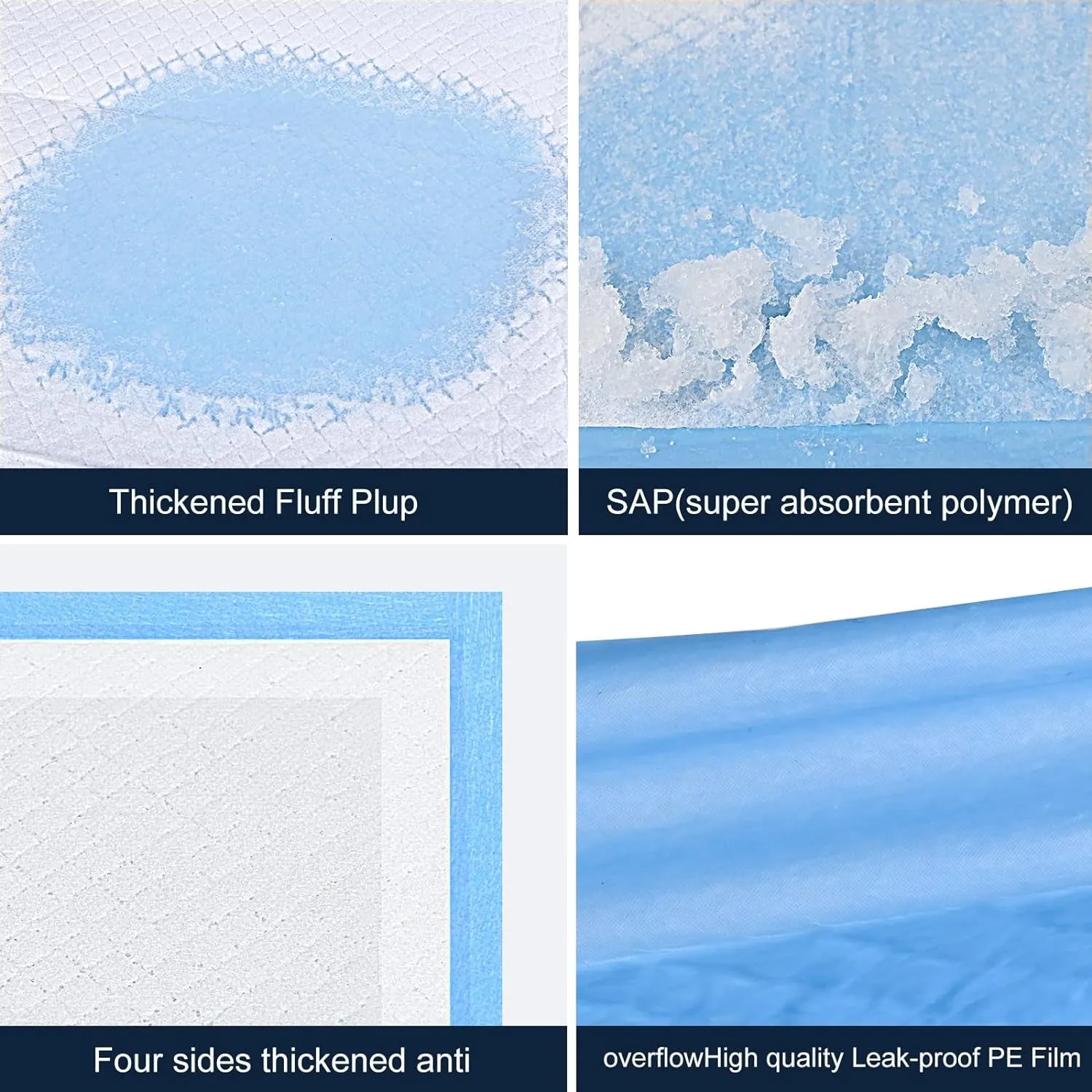 XXL Thicken 6 Layers Heavy Absorbent 30"X36" Pet Training Dog Pee Pads, Extra Large Polymer Leak-Proof Quick Dry Puppy Pee Pads, Disposable Pee Pads for Dogs Cats Rabbit
