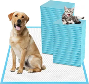 XXL Thicken 6 Layers Heavy Absorbent 30"X36" Pet Training Dog Pee Pads, Extra Large Polymer Leak-Proof Quick Dry Puppy Pee Pads, Disposable Pee Pads for Dogs Cats Rabbit