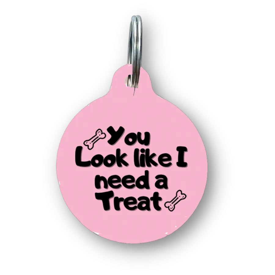 You Look Like I Need A Treat Funny Dog Tag